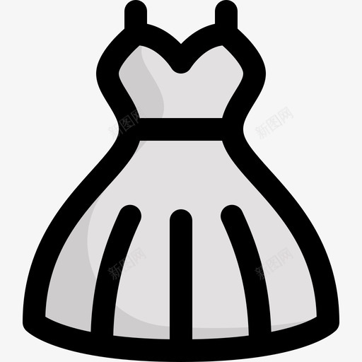 婚纱婚礼300线性颜色svg_新图网 https://ixintu.com 婚纱 婚礼 线性 颜色