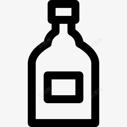 饮料酒精瓶子svg_新图网 https://ixintu.com 饮料 酒精 瓶子