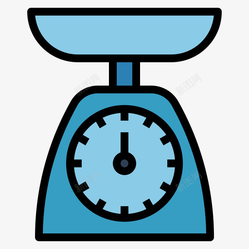重量厨房用具6线性颜色svg_新图网 https://ixintu.com 重量 厨房用具 线性 颜色