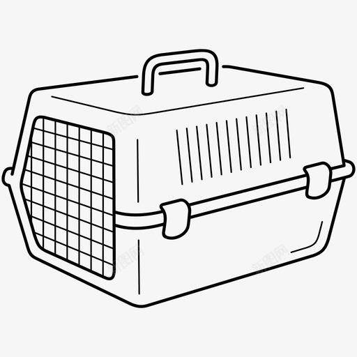 宠物运送者笼子猫svg_新图网 https://ixintu.com 宠物 运送者 笼子 运输者