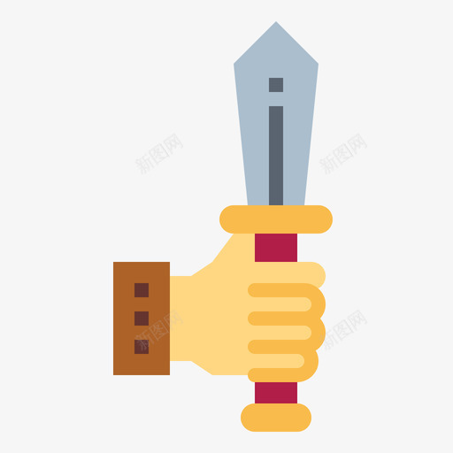 剑武器16扁平svg_新图网 https://ixintu.com 武器 扁平