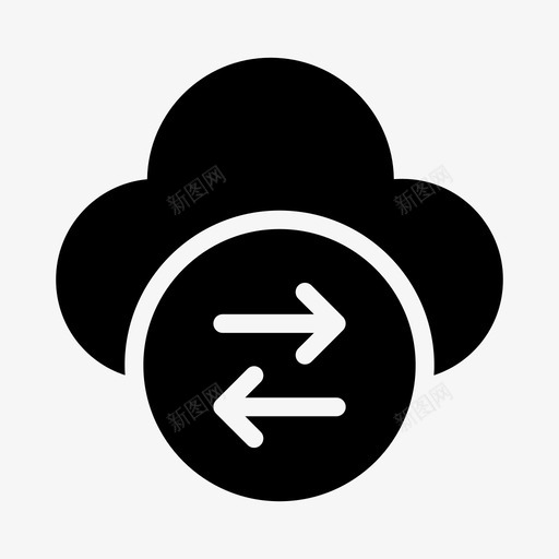云数据传输交换存储svg_新图网 https://ixintu.com 数据传输 交换 存储 互联网 安全性