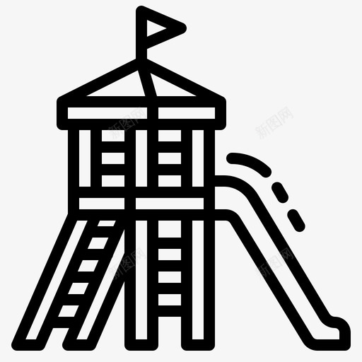 滑板障碍儿童公园svg_新图网 https://ixintu.com 滑板 障碍 公园 儿童 游乐场 城市 轮廓
