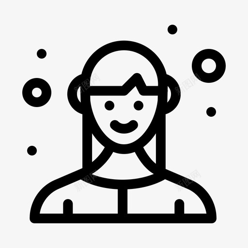 员工企业女性svg_新图网 https://ixintu.com 女性 员工 企业 女士 女性化 化身 黑线