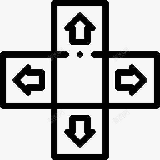 舞蹈游戏33号街机直线型svg_新图网 https://ixintu.com 舞蹈 游戏 33号 街机 直线 线型