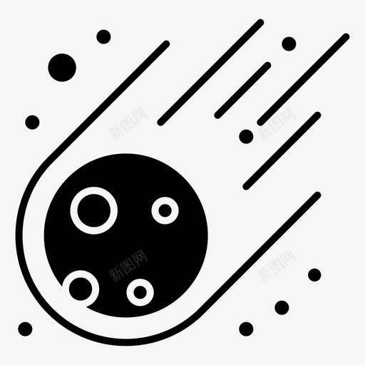 陨石小行星太空svg_新图网 https://ixintu.com 太空 陨石 小行星 立体 雕文