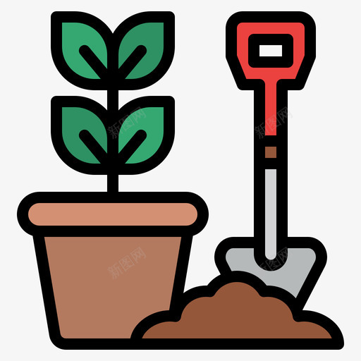 种植农场90线性颜色svg_新图网 https://ixintu.com 种植 农场 线性 颜色