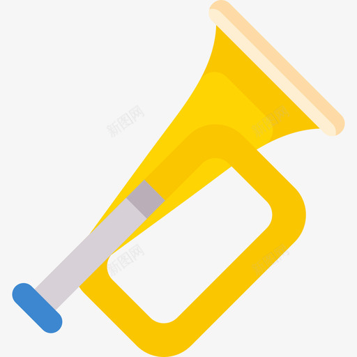 军号59号乐器扁平svg_新图网 https://ixintu.com 军号 59号 乐器 扁平