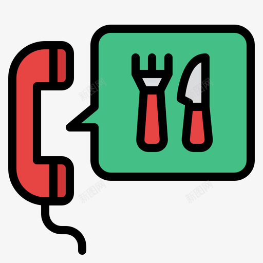 订购食品食品配送110线性颜色svg_新图网 https://ixintu.com 食品 订购 配送 线性 颜色
