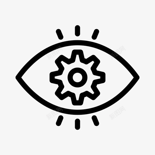 眼睛设置配置首选项svg_新图网 https://ixintu.com 眼睛 设置 配置 首选项 视图 工程 线条 图示