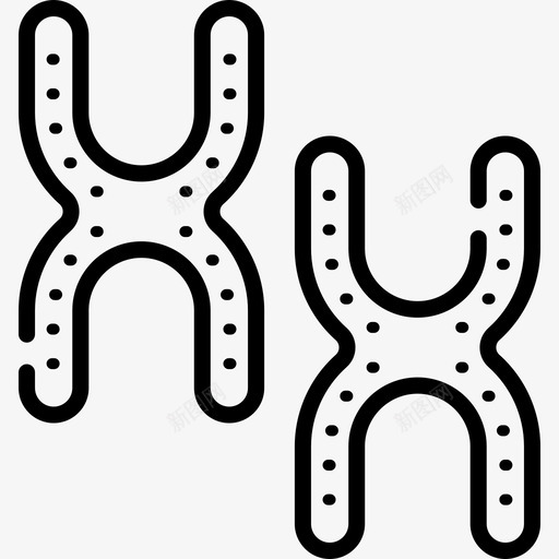 染色体生物工程45线状svg_新图网 https://ixintu.com 染色体 生物工程 线状