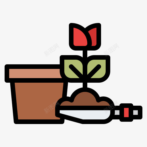 种植活动10线性颜色svg_新图网 https://ixintu.com 种植 活动 线性 颜色
