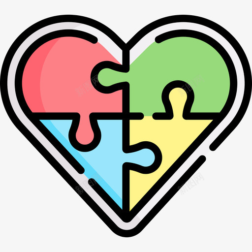 拼图自我意识2线性颜色svg_新图网 https://ixintu.com 拼图 自我意识 线性 颜色