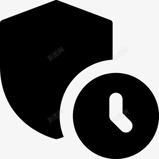 时间网络应用安全1已填充svg_新图网 https://ixintu.com 时间 网络应用 安全 填充