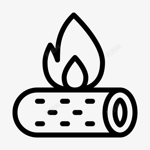 木头火焰燃烧火svg_新图网 https://ixintu.com 木头 火焰 燃烧 感谢 线雕文