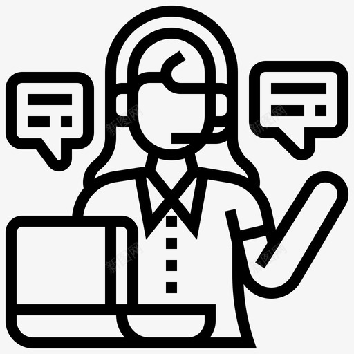 呼叫中心联系人信息svg_新图网 https://ixintu.com 呼叫中心 联系人 信息 服务 投递 专线 000007