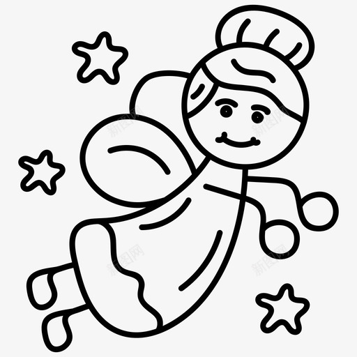 仙子娃娃画仙女娃娃画叮当svg_新图网 https://ixintu.com 娃娃 仙子 仙女 叮当 玩具 幻想 特殊 日子 向量 图标