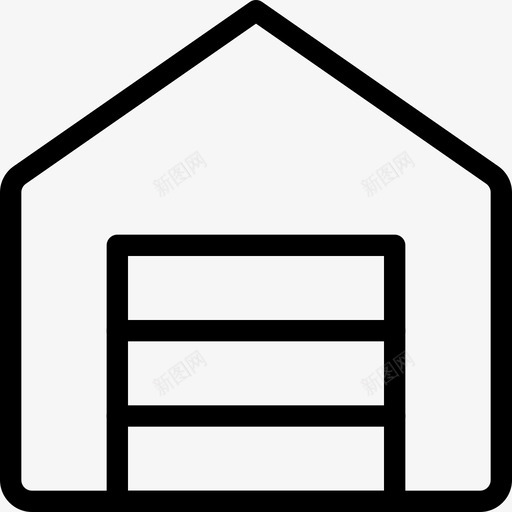 锁定仓库8线性svg_新图网 https://ixintu.com 锁定 仓库 线性