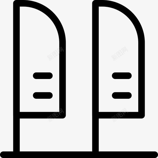 旗帜商业和广告直线svg_新图网 https://ixintu.com 旗帜 商业 广告 直线