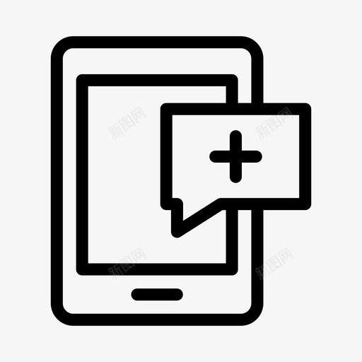 移动消息健康文本svg_新图网 https://ixintu.com 移动 消息 健康 文本 提示 生活方式 字形
