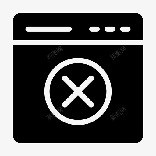 网页取消浏览器删除svg_新图网 https://ixintu.com 网页 取消 浏览器 删除 internet 网络 络线 字形
