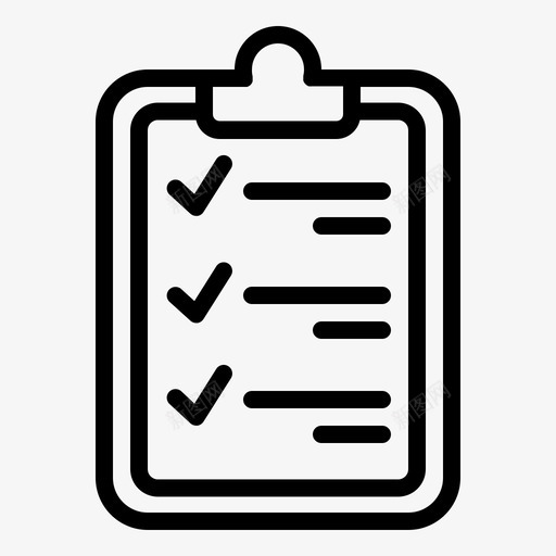 交付检查表剪贴板svg_新图网 https://ixintu.com 交付 检查表 剪贴板 表单 注释 图标 大纲