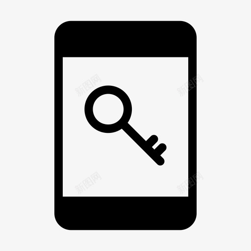 移动钥匙锁电话svg_新图网 https://ixintu.com 移动 钥匙 电话 保护 网络 应用程序 字形