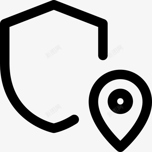 位置网络应用安全3线性svg_新图网 https://ixintu.com 位置 网络应用 安全 线性