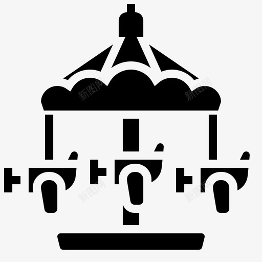 旋转木马娱乐儿童svg_新图网 https://ixintu.com 旋转 木马 娱乐 儿童 乐趣 公园 马戏团 元素 雕文