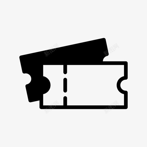 门票优惠券活动svg_新图网 https://ixintu.com 优惠券 门票 活动 电影 票券 轮廓 字形