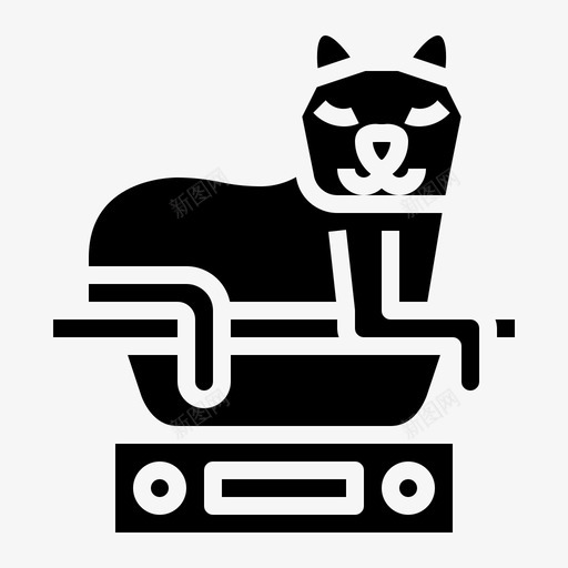 猫宠物爱好者填充svg_新图网 https://ixintu.com 宠物 爱好者 填充