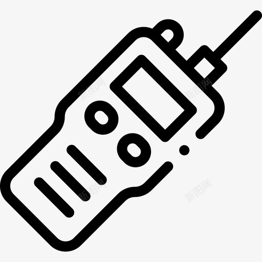对讲机消防员28线性svg_新图网 https://ixintu.com 对讲机 消防员 线性