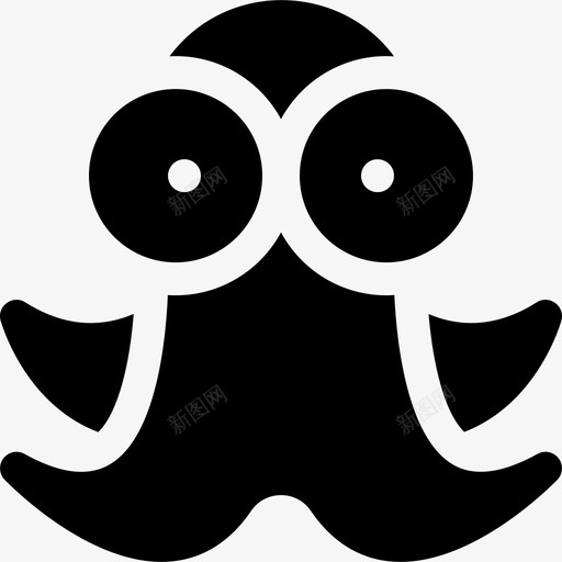 章鱼海洋生物64填充svg_新图网 https://ixintu.com 章鱼 海洋生物 填充