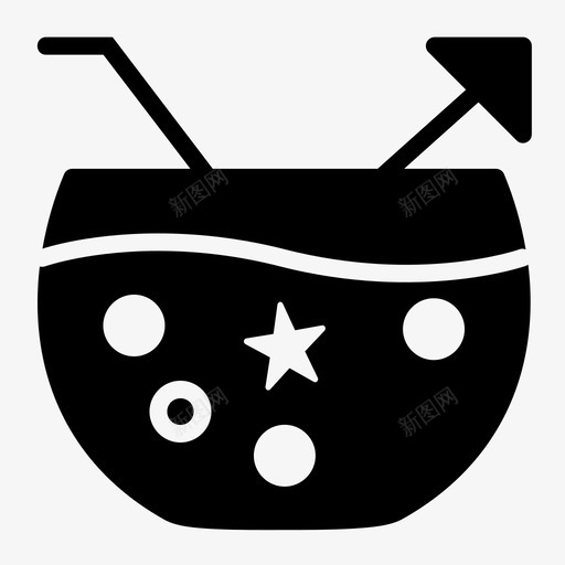 coctail庆祝饮酒svg_新图网 https://ixintu.com 庆祝 聚会 coctail 饮酒 打孔 雕文