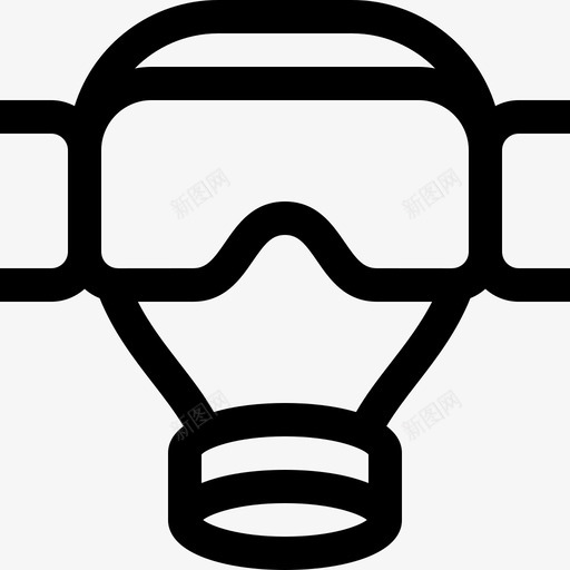 防毒面具防护设备1线性svg_新图网 https://ixintu.com 防毒面具 防护 设备 线性