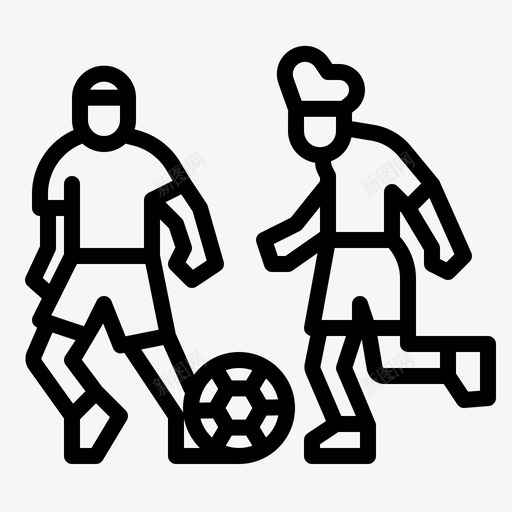足球运动员家庭活动2直线型svg_新图网 https://ixintu.com 足球 运动员 家庭 活动 直线 线型