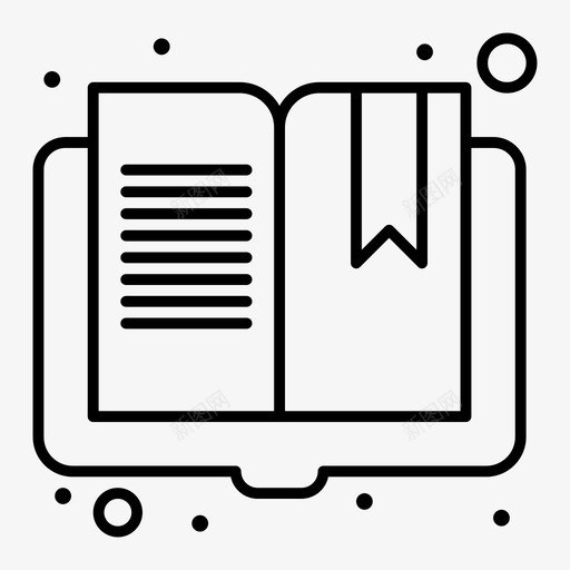 书籍打开页面svg_新图网 https://ixintu.com 书籍 打开 页面 阅读 用户界面 粗体