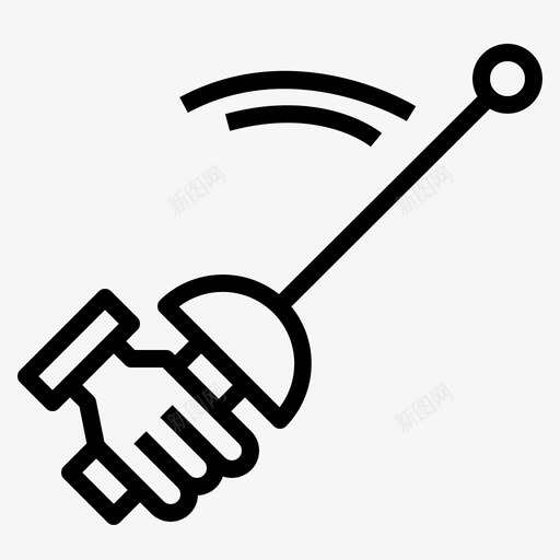击剑运动器材9直线svg_新图网 https://ixintu.com 击剑 运动器材 直线