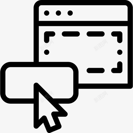 按钮网页设计164线性svg_新图网 https://ixintu.com 按钮 网页设计 线性