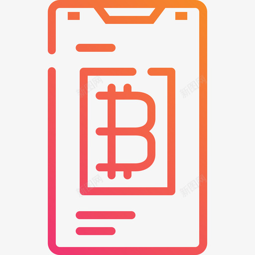 移动银行比特币4线性梯度svg_新图网 https://ixintu.com 移动 银行 比特 线性 梯度