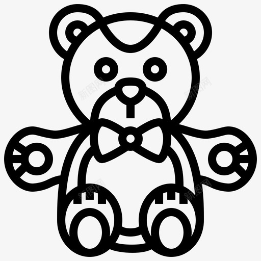 洋娃娃动物熊svg_新图网 https://ixintu.com 洋娃娃 动物 毛绒玩具 玩具 娃娃