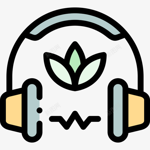 音乐治疗成瘾15线性颜色svg_新图网 https://ixintu.com 音乐 治疗 成瘾 线性 颜色