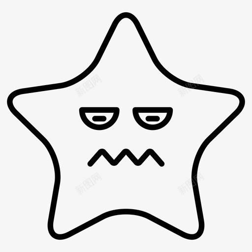 星星表情符号疲惫svg_新图网 https://ixintu.com 表情 符号 星星 疲惫 生病 明星