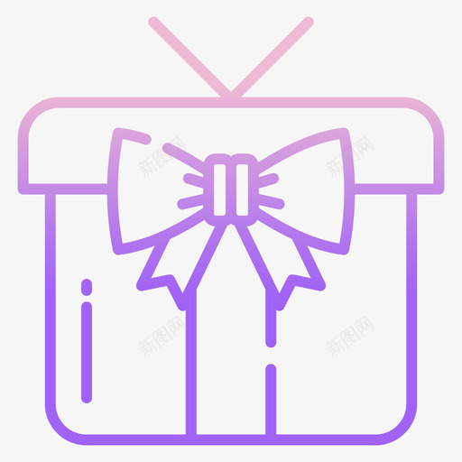 礼盒派对123轮廓渐变svg_新图网 https://ixintu.com 礼盒 派对 轮廓 渐变