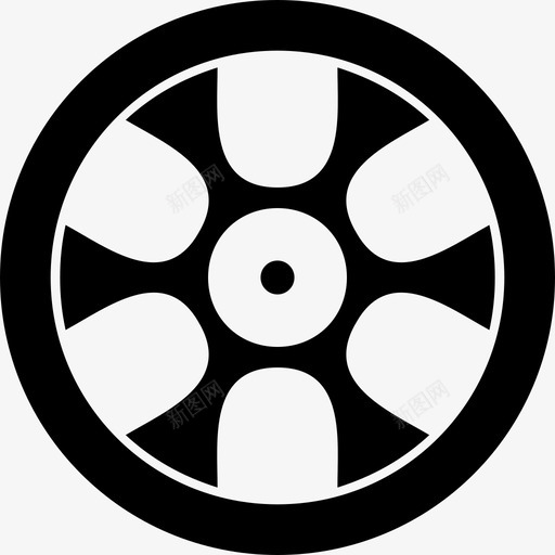 车轮合金汽车svg_新图网 https://ixintu.com 汽车 车轮 合金 轮胎