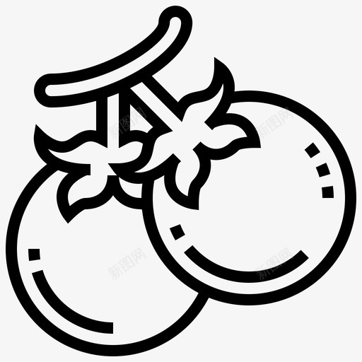 番茄蔬菜3直列svg_新图网 https://ixintu.com 番茄 蔬菜 直列