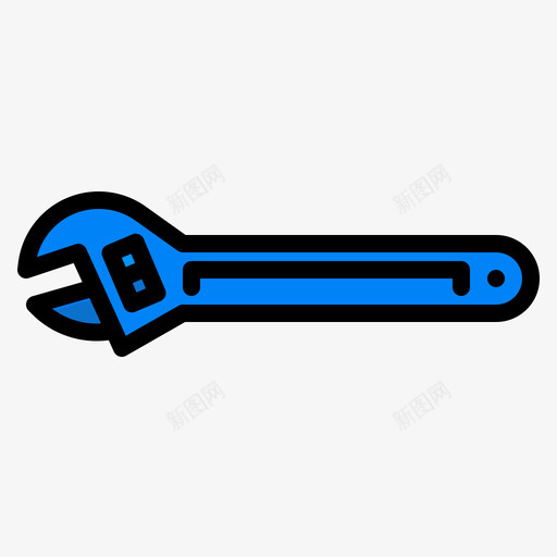 扳手家用工具4线性颜色svg_新图网 https://ixintu.com 扳手 家用 工具 线性 颜色