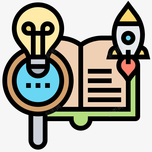 学习业务优化3线性颜色svg_新图网 https://ixintu.com 学习 业务 优化 线性 颜色