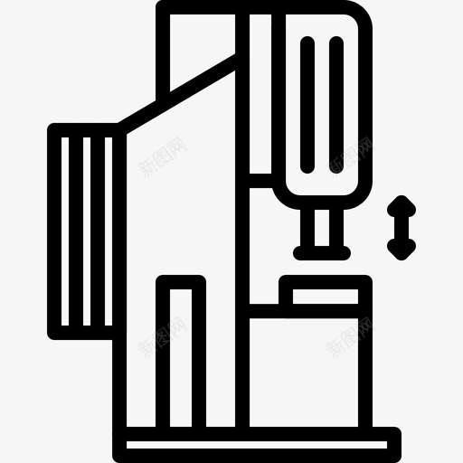锤子铁匠直线型svg_新图网 https://ixintu.com 锤子 铁匠 直线 线型