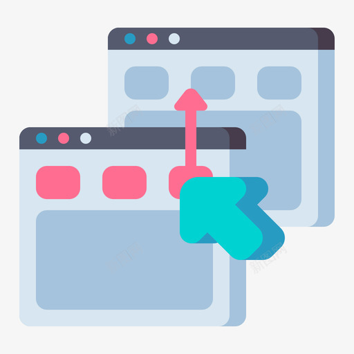 导航ux和ui1平面svg_新图网 https://ixintu.com 导航 ux ui 平面